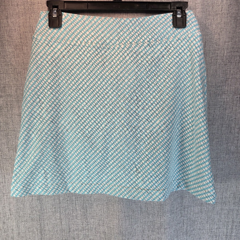 Athleta Athletic Skort Lined Aqua/Gray XS Skirt Tennis Golf Athleisure Stretch